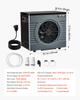 VEVOR 4920 W Pool Heat Pump, Electric Pool Heater for Above Ground Up to 18 m³, Max COP 5.29, Low Noise, GFCI Protection