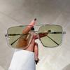 Vintage Sunglasses Fashion Men Women Square Shades Eyewear Trendy Popular Brand Design UV400 Sun Glasses Retro Large Frame
