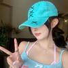 Хлопковая бейсболка с бантом в корейском стиле, женская кепка с козырьком, бейсболка с бантом, для подростков