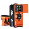 KEYSION Магнитный чехол для телефона Xiaomi POCO M8 5G M8 Pro 5G Защита камеры со сдвижной крышкой Вертикальная подставка Кольцо Ударопрочная задняя крышка