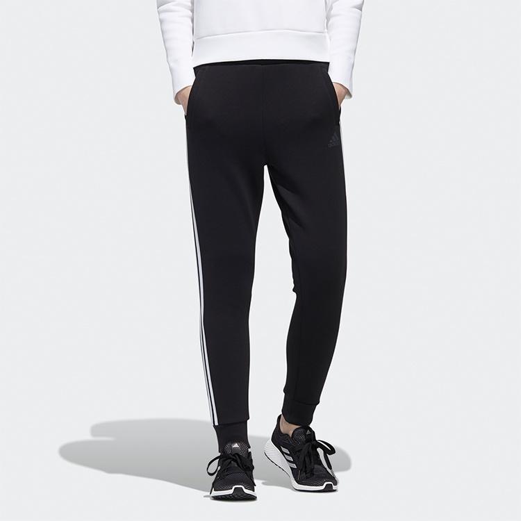 (WMNS) adidas Must Haves Pants Asia Sizing 'Black White' Women's GM1445