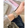 Embossed Stainless Steel Metal Strap for Apple Watch Ultra, Slim Stylish Band for iWatch Series 11/10/9/8/7/6/SE/5, 38/40/42/45/46/49mm