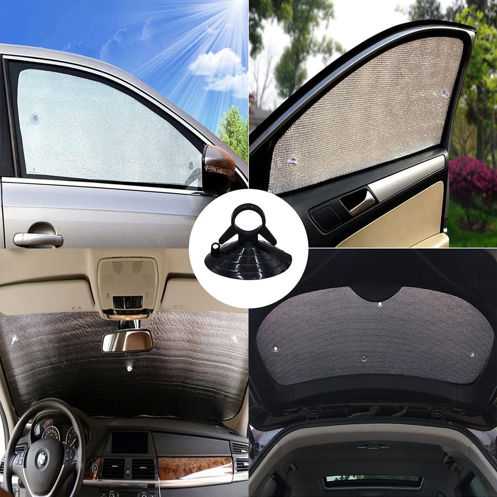 Присоска RICISUNG [Упаковка из 20 шт.] Мощная присоска, вакуумный крючок для парковочного солнцезащитного козырька, сменный автомобильный козырек, вспомогательный, черный, 4,5 см