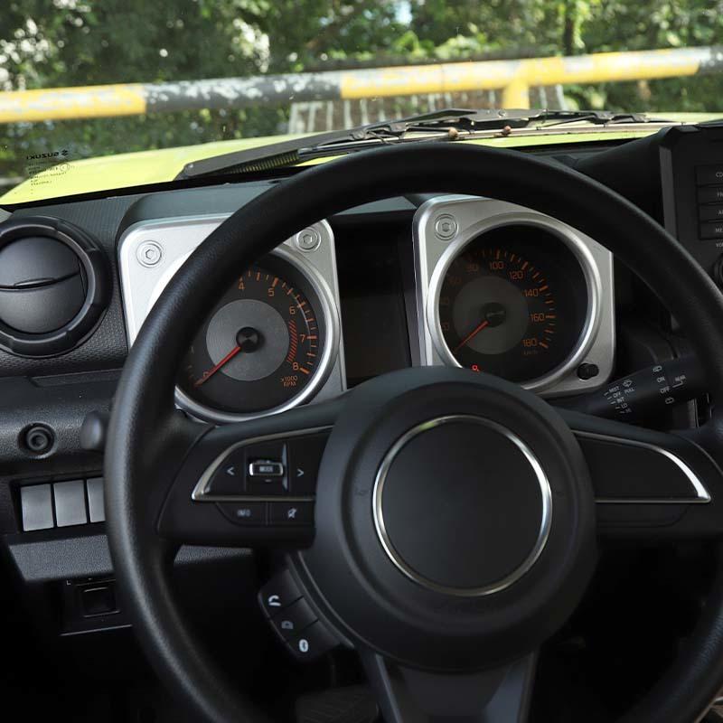  Декоративные наклейки на приборную панель автомобиля из АБС-пластика для Suzuki Jimny 2019, аксессуары для интерьера с принтом из углеродного волокна