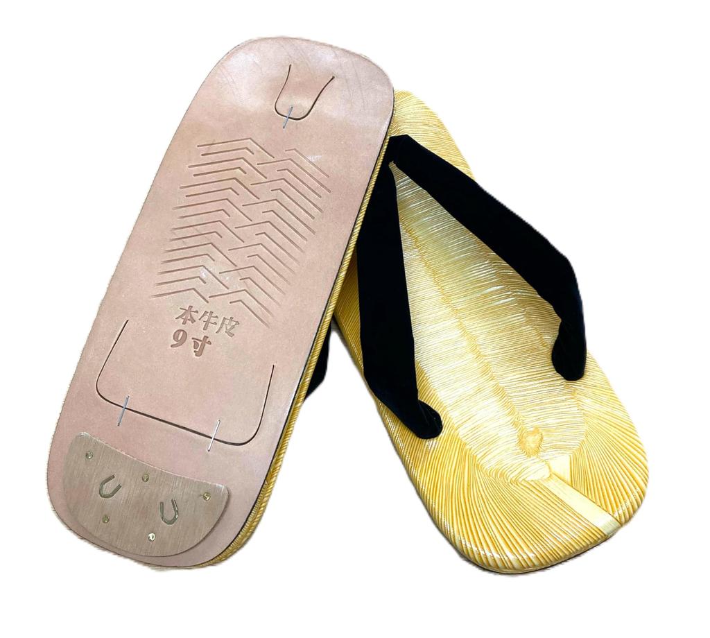 Асакуса в гэтах с чорнымі раменьчыкамі для і японская абутак [Зроблена ў Японіі] Высокая якасць на скураной падэшве (Идеальное кимоно, юката, джинсы. Мужской) (Черный,