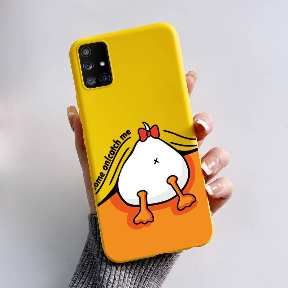 For Samsung Galaxy A51 A71 5G Case SM-A516F SM-A716F Soft Slim Cute Cartoon Frog Back Cover Fundas Bumper For Samsung A 51 Coque