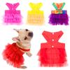 Pet Dog Dresses for Small Dog Girl Pet Supplies Party Clothes Photo Props Pet Costume Dog Clothes Tutu Shirt Puppy Skirt