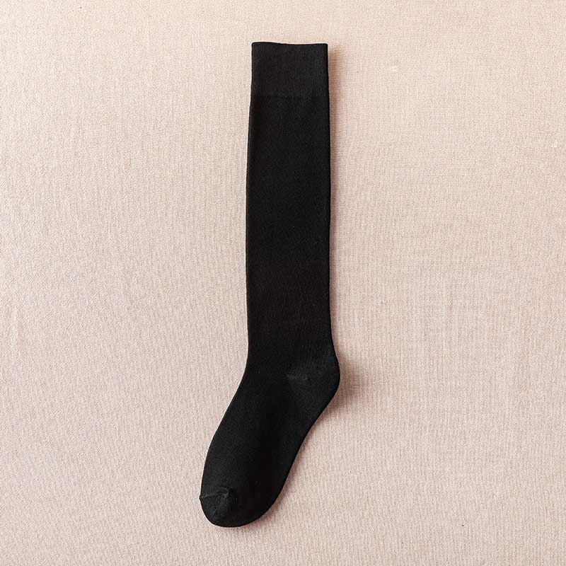 Женские гольфы, хлопковые зимние теплые носки, белые, черные вечерние сексуальные длинные носки для танцев, модные носки до середины икры