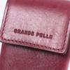 Ключница для женщин в виде футляра из натуральной кожи GRANDE PELLE Key Wallet 22572 Бордовый