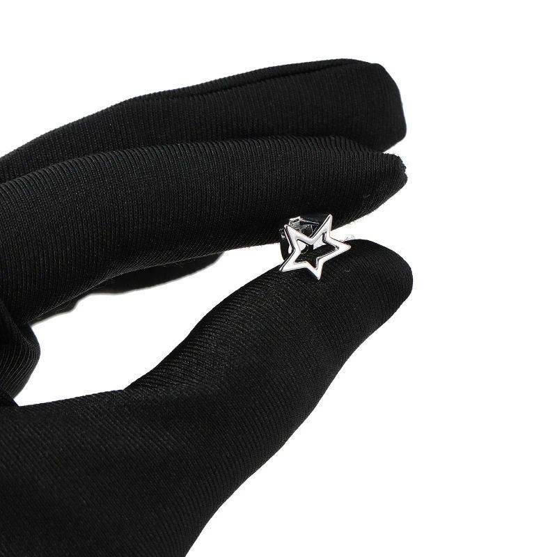 European and American Niche Design Hollow Five-Pointed Star Grillz Hip-Hop Minimalist Star Tooth Jewelry Hip Hop Grill