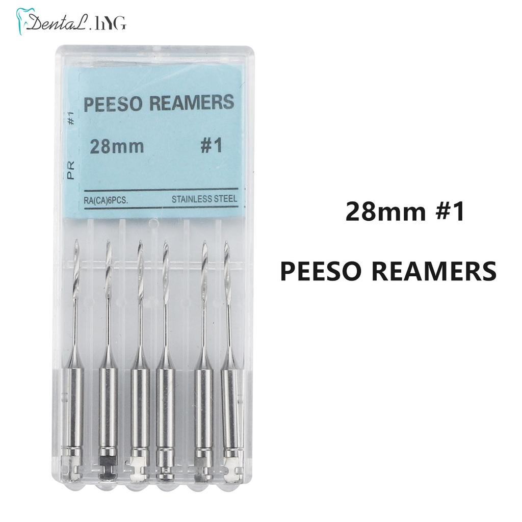 Dental Engine Use Endodontic Gates Drill Peeso Reamers Glidden Rotary 28mm/32mm #1-6 Stainless Steel Endo Files Dentist Material