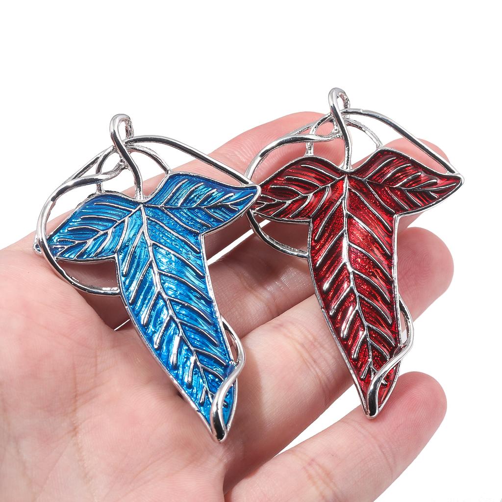 Властелин колец Зеленые листья Лориена Брошь-булавка Эльфийский король Толкин Галадриэль Леголас Арагорн Значок-булавка для женщин и мужчин Подарки