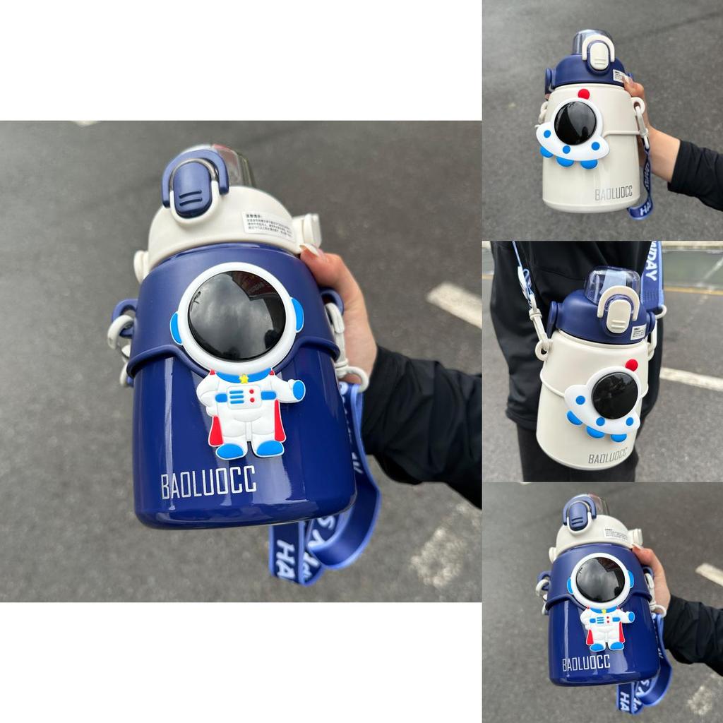Bws-201 Hseen Детская термокружка из нержавеющей стали 316, корпус из нержавеющей стали 304, мультяшный стиль, теплоизоляция 6 часов