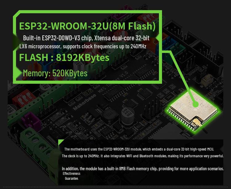Плата управления 3D-принтером TinyBee ESP32 Mini с WIFI и дисплеем MINI12864