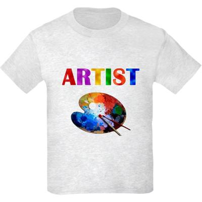 CafePress Футболка с принтом от художника для детей и подростков, хлопковая футболка