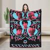 Супер Мягкое Одеяло Декоративное K-Pop Охотники на Демонов Горячее Аниме Плед Фланелевое Покрывало для Дивана Кровати Покрывало для Дивана-Кровати