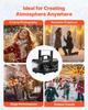 Snow Machine, Powerful 1500W, Handheld/Hanging Snow Maker, Wireless Remote Control, Snowflake Maker with 5L Fluid Tank, Snowflake Making Machine for
