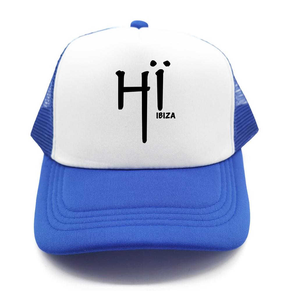 Hi Ibiza Trucker Cap Unisex Hat Baseball Cap Cool Summer Unisex Mesh Net Hi Ibiza Hat MZ