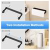 1pc Stainless Steel Paper Towel Holder Wall Mount Under Cabinet Toilet Roll Holder Self Adhesive with Screws Toilet Paper Stand