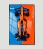 Sungvool Display Wallboard for Lego 42141 F1 Technic McLaren Formula 1 Racing Decorative Paintings for Display Wallboard for Lego Model Display