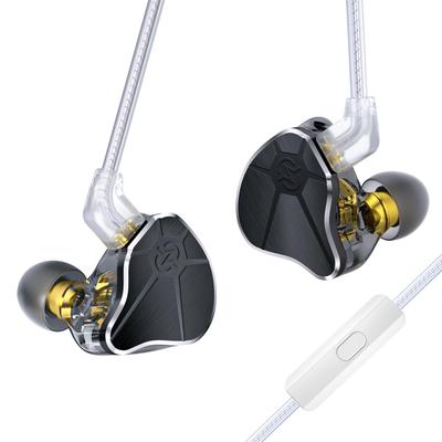 Новые проводные наушники Yinyoo Проводные наушники CCZ BC04 Проводные наушники Внутриканальные наушники 2-контактные Посеребренные Заушные крепления Стереонаушники Наушники Высокая звукоизоляция