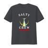 Мужская футболка Salty Crew с дизайном 'Chasing Tail' и принтом с бананово-желтым хвостом, размер M, новинка, винтажная, стираная, повседневная
