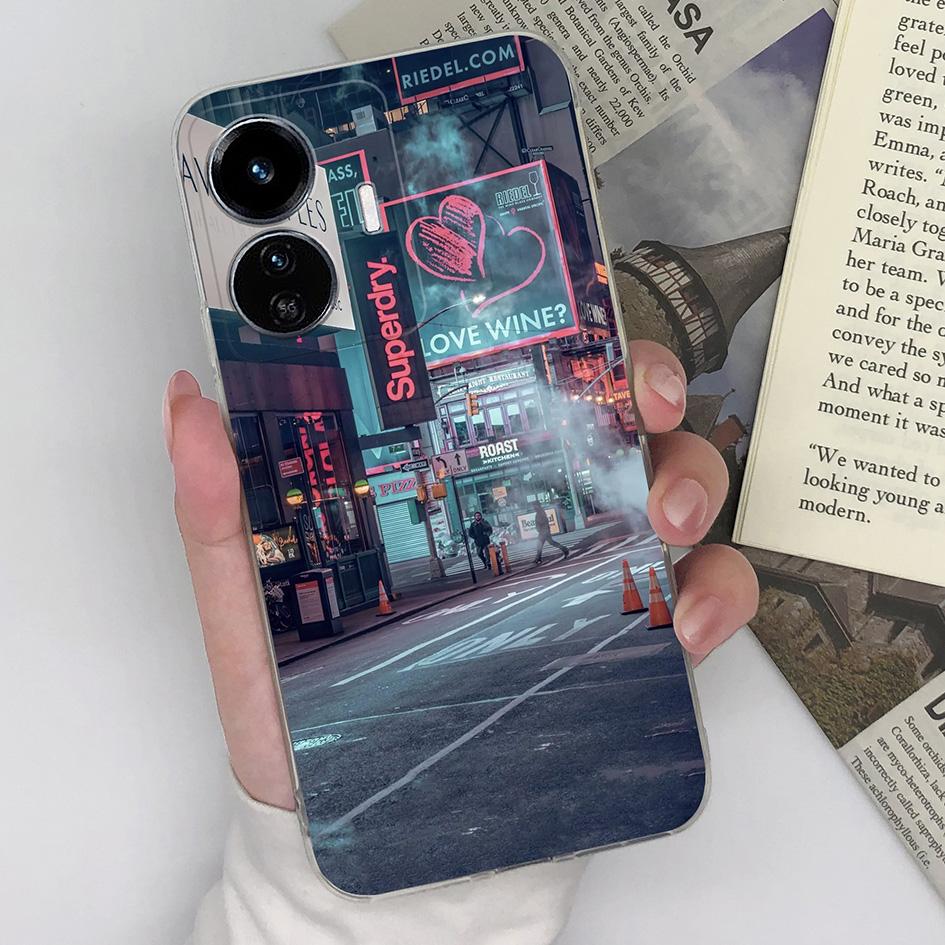 Чехол для телефона Vivo Y9s Y77e Y90 Y91C Y55 Y51 Y52 Y73 Y75 Y83 Y97 Модный персональный противоударный чехол Прозрачный мягкий силиконовый ТПУ для бампера Vivo