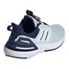 Adidas Rapidasport BOA Cushioning Wear-Resistant Kids Lifestyle Shoes White Blue Kids' Sneakers ID3389