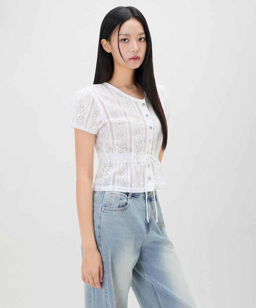 MIXXO Кружевная блузка на завязках_Miwbwg51Ms
