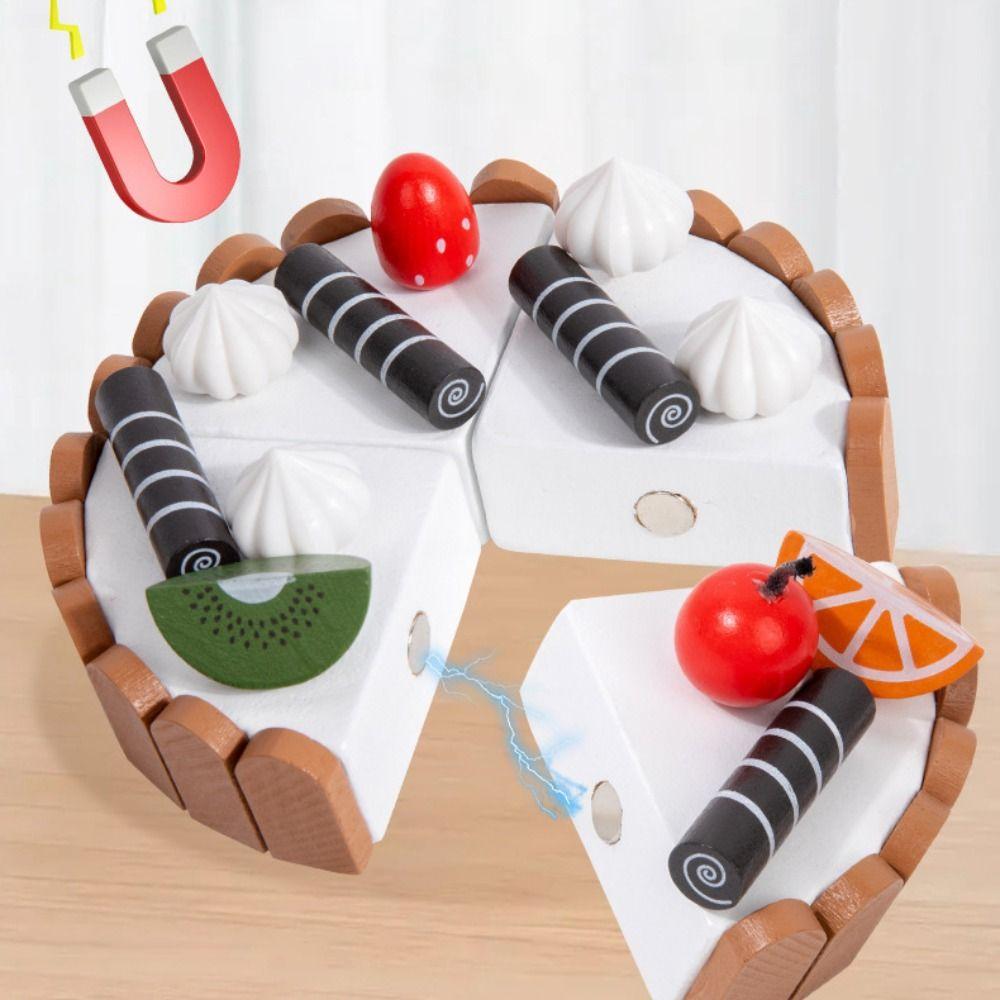 Interactive Birthday Cake Pretend Toy Play House Mousse Cake Cutting Game Girls Boys