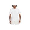 Nike Logo Print Crew Neck Short Sleeve T-Shirt Unisex Tops White DX5833-100