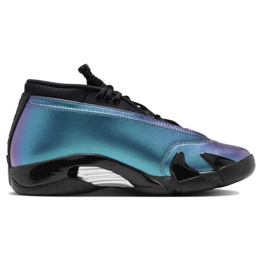 Женские кроссовки Air Jordan 14 Retro Low Love Letter Темно-бирюзовый минерал-бирюзовый металлик-серебристый DH4121-300