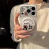 Магнитный чехол для iPhone со звездой-медведем для моделей 14-17 Promax