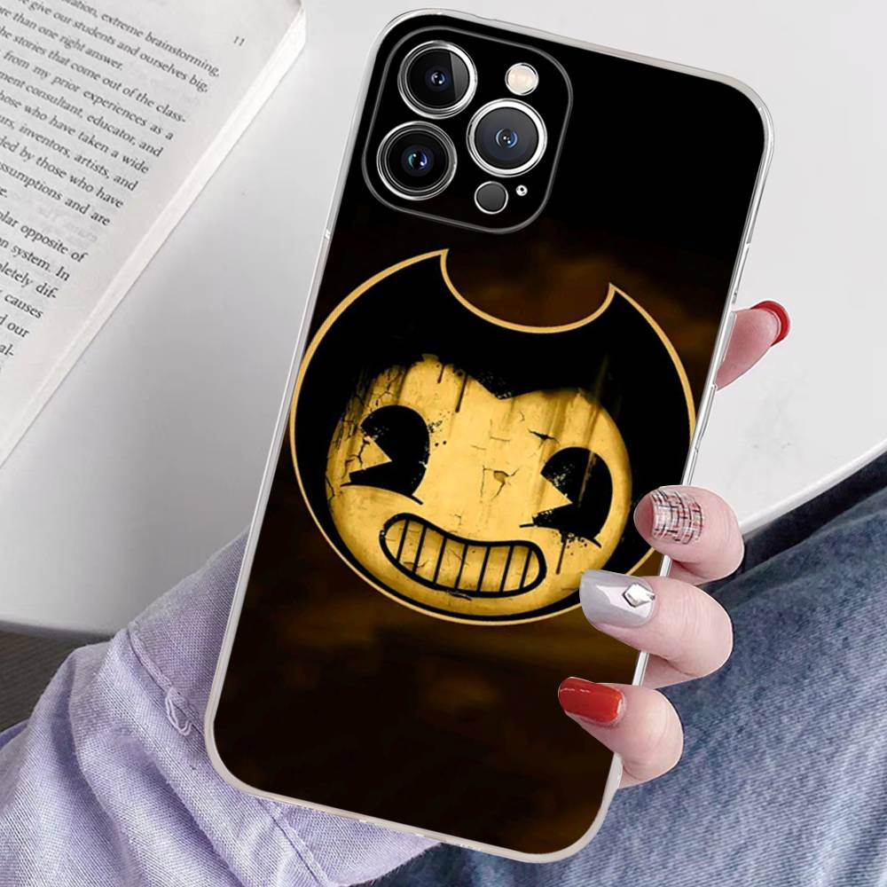 Чехол для телефона Game B-bendy And The Ink M-machine для iPhone 17 16 15 14 11 12 13 Mini Pro XS Max Plus Funda Shell