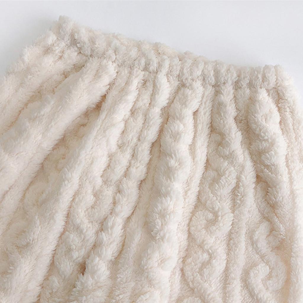 Женский фланелевый кардиган с длинными рукавами и V-образным вырезом, толстый теплый комплект домашней одежды для девочек