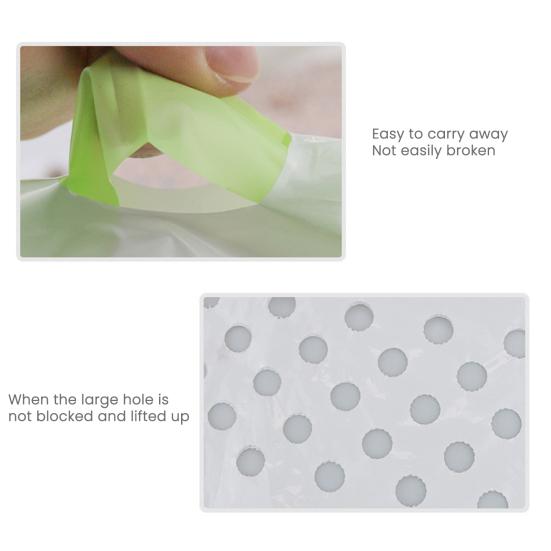 7 шт. Мешок для кошачьего наполнителя 7-дневный просеивающий мешок для наполнителя Устойчивый к разрыву мешок для отходов домашних животных со шнурком Непротекаемые сверхпрочные вкладыши для большинства лотков для наполнителя