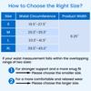 VELPEAU Lower Back Support Belt for Back Pain Relief, Muscle Spasms, Herniated Disc and Sciatica, Unisex Waist Support Brace