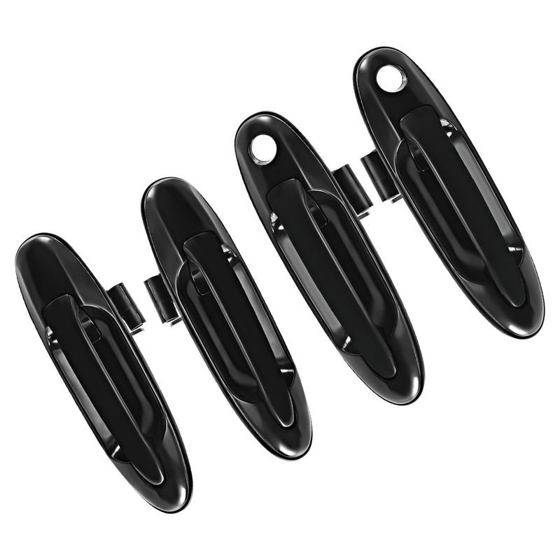 Set FRONT + REAR Outer Door Handle For Toyota Landcruiser 100 Series 98~07 Black