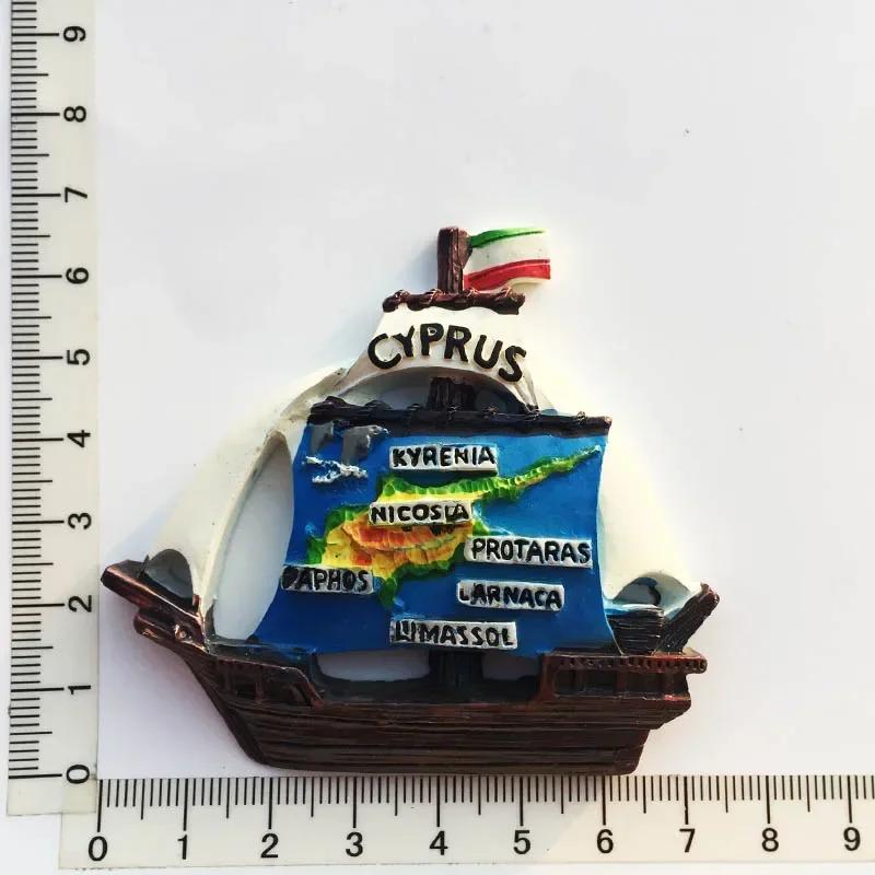 Кипрские магниты на холодильник Туристический сувенир Средиземноморский холодильник Магнитная наклейка Imanes Para El Refrigerador Украшение для дома