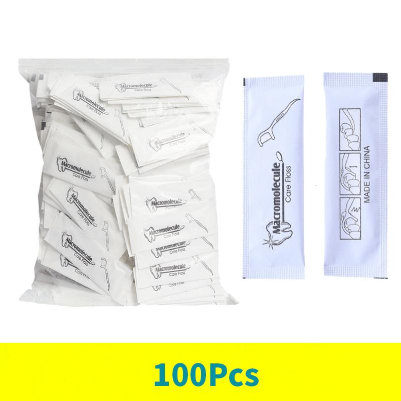 Индивидуальная герметичная упаковка. Зубные нити для чистки зубов в дорожном футляре. Очень прочный выбор зубной нити.