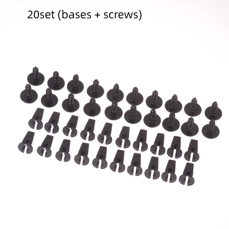 10/20/50/100PCS Auto Mudguard Lining Snap Screws For Engine Cover Undertray Splashguard Wheel Fastener Clips Bolt