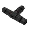 3Pcs Waterproof 3 Way Wire Connector 4 Core Junction Box Outdoor Waterproof IP68 Electrical Cable