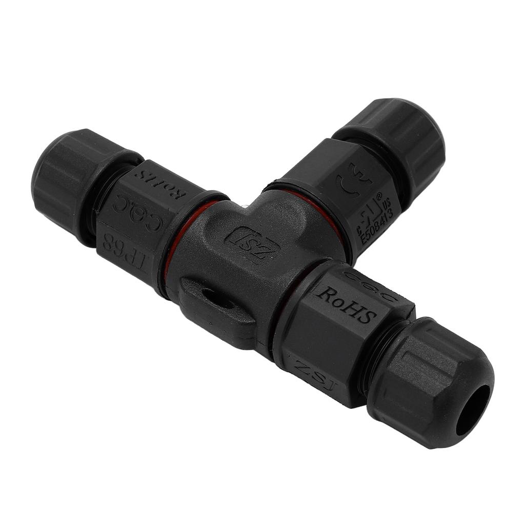 3Pcs Waterproof 3 Way Wire Connector 4 Core Junction Box Outdoor Waterproof IP68 Electrical Cable