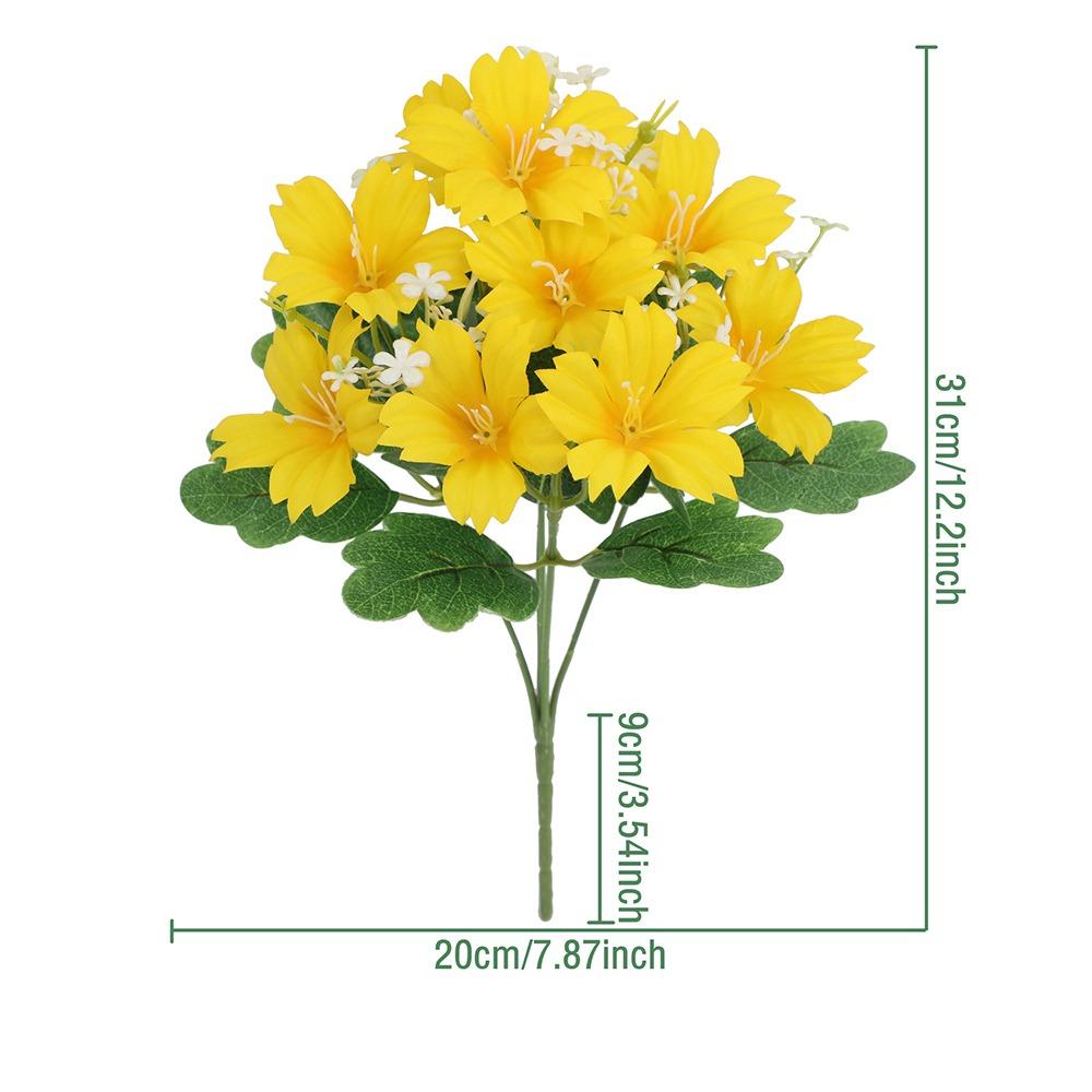 UV Resistant Realistic Faux Blooms Plastic Artificial Flower  Flower Arrangement