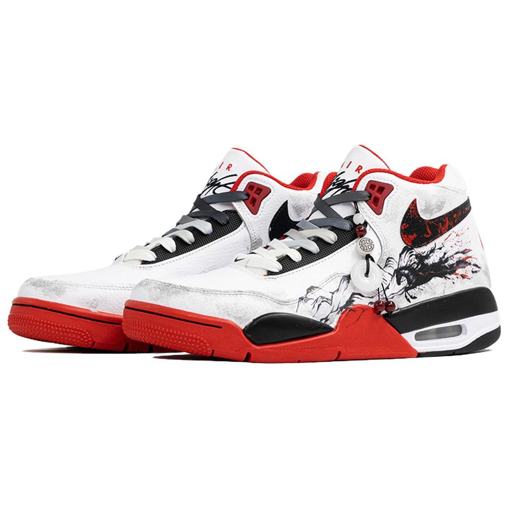 Nike Flight Legacy Винтажные Баскетбольные Кроссовки Мужские Средней Высоты Красные BQ4212-100(Team113-S-BOX)