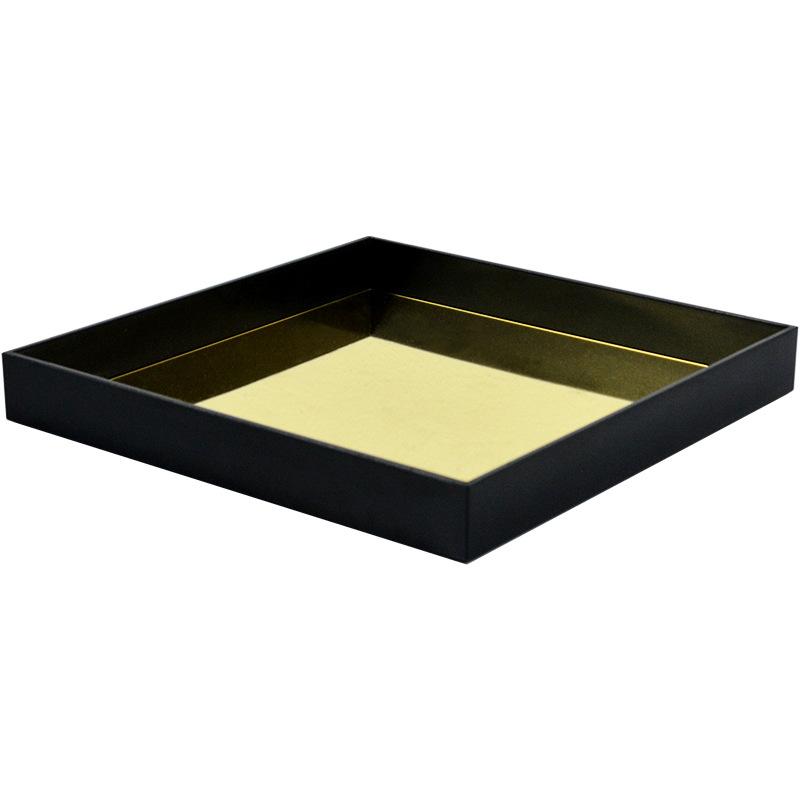 Креативный квадратный зеркальный поднос для входа в гостиную, небольшой предмет, настольный косметический магазин для ароматерапии