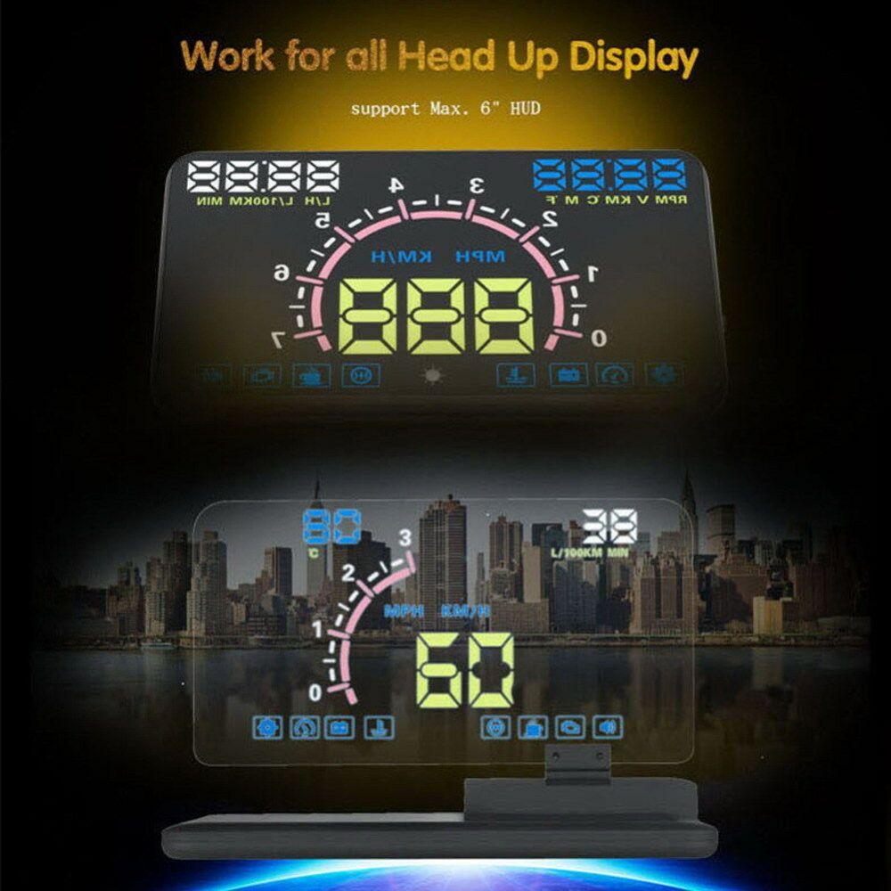 Автомобильный кронштейн HUD с поддержкой навигации по телефону, кронштейн с GPS-держателем зеркала, многофункциональный складной 6-дюймовый проекционный дисплей
