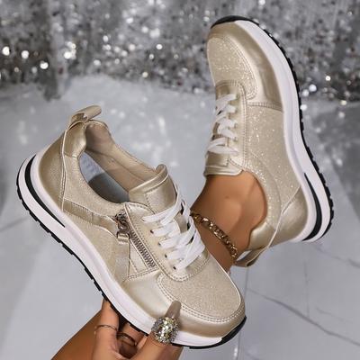 Женские кроссовки на толстой подошве с круглым носком, модная обувь, женские удобные дышащие повседневные износостойкие кроссовки De Mujer