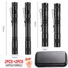 1-4PCS Mini LED Flashlight, Portable Aluminum Handheld White Light Torch for Camping Hiking Emergency&Dentist Examination