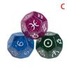3pcs Multicolor 12 Sided Resin Dice Astrology Tarots Constellation Divination 53CD